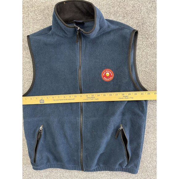 New Belgium Brewing Vest Mens XL Blue Fleece Full Zip Sportex Brewery Beer Promo - Picture 5 of 7